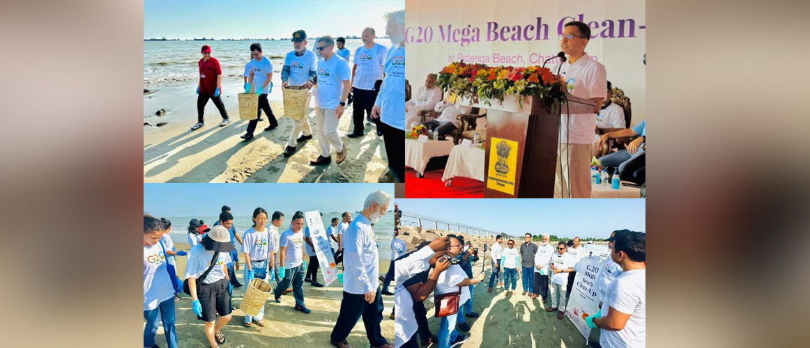  HCI, Dhaka organized a #G20BeachCleanUp at Patenga Beach in Chattogram on
28 May 2023.The event,organized under India’s #G20 Presidency,witnessed
participation from members of Bangladesh government, administration, civil society,
media, student and youth volunteers.