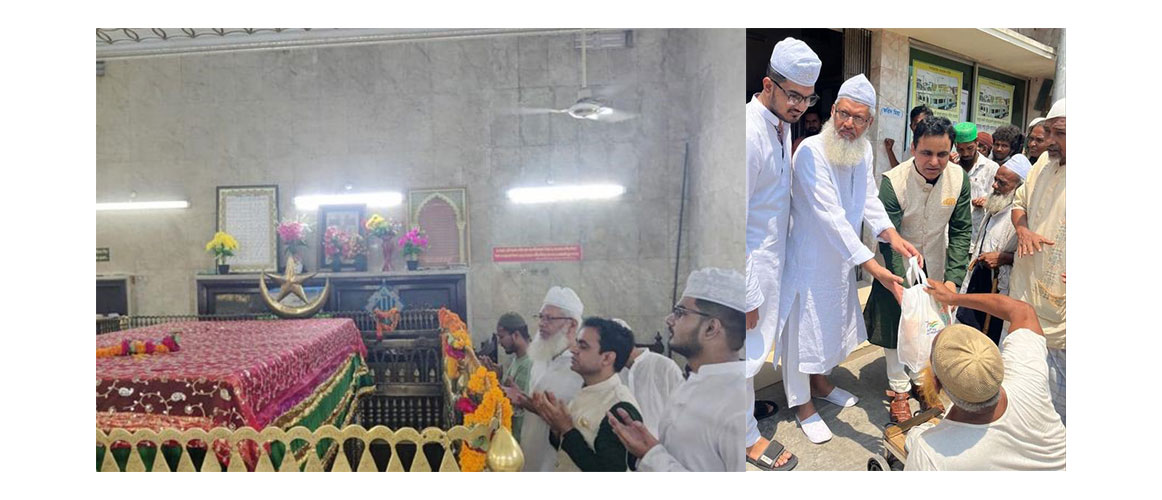 AHC Dr. Ranjan offered prayers at Dargah of Hazrat Shahsufi Amanat Khan seeking divine blessings for the well-being of the people of both India & Bangladesh and their everlasting friendship. He also distributed Iftar gifts.
