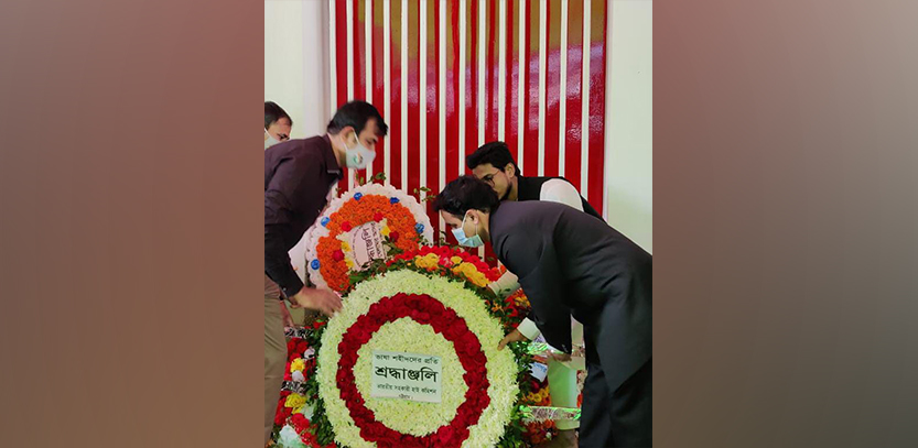  AHC Dr. Rajeev Ranjan paid homage to the martyrs of the historic Language movement at Shaheed Minar,  Chittagong on the occasion of Amar Ekushey & International Mother Language Day